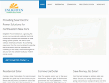 Tablet Screenshot of enlightensolarpower.com